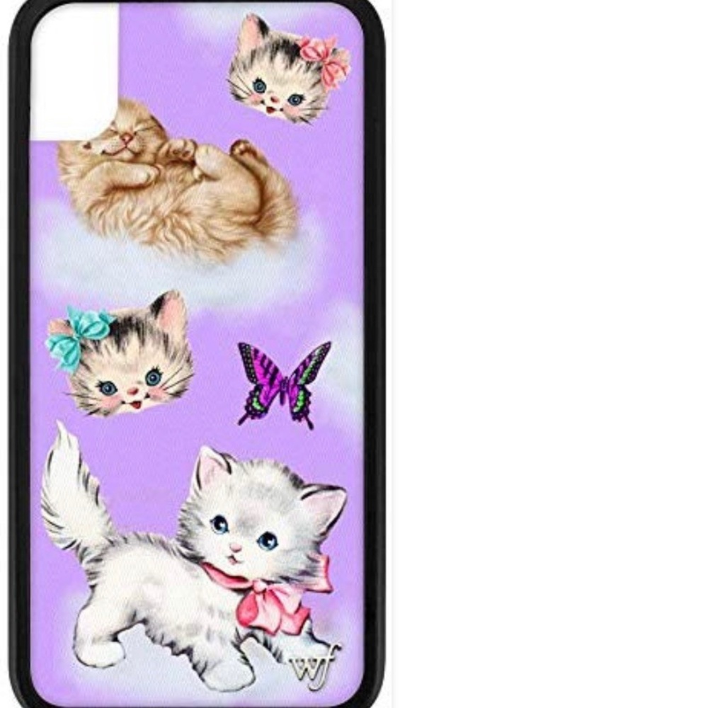 ISO iPhone XR kitten wildflower case